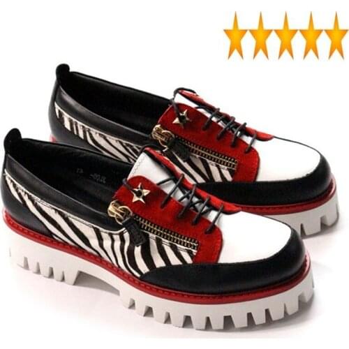 Adult Male Tennis Luxury Handmade Shoes Men Genuine Leather Casual Man Loafers Thick Platform Lace Up Mens Footwear European New