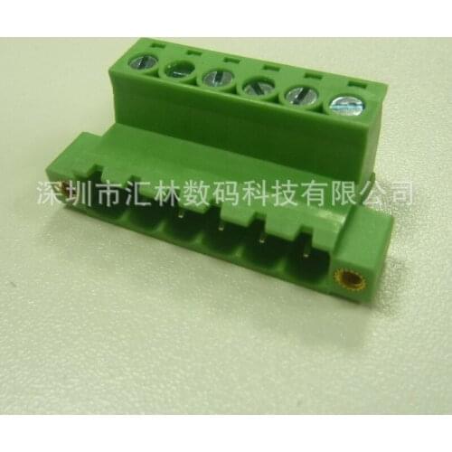 WF762-5.08mm flange fixed wire butt pluggable terminal block