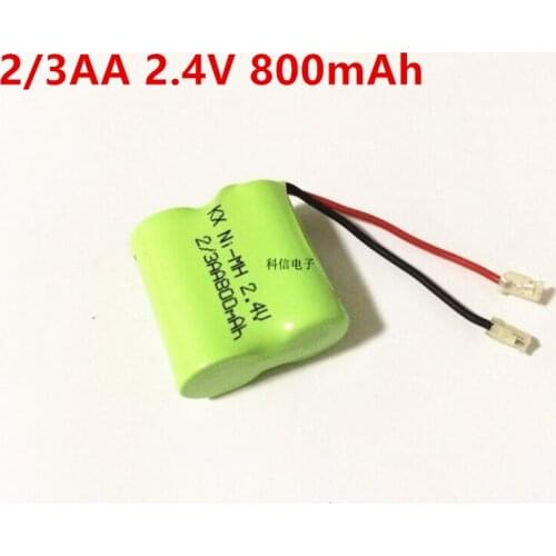 1PCS/lot Original New Ni-MH 2/3AA 2.4V 800mAh Ni-MH Rechargeable Battery Pack With Plugs For Cordless Phone