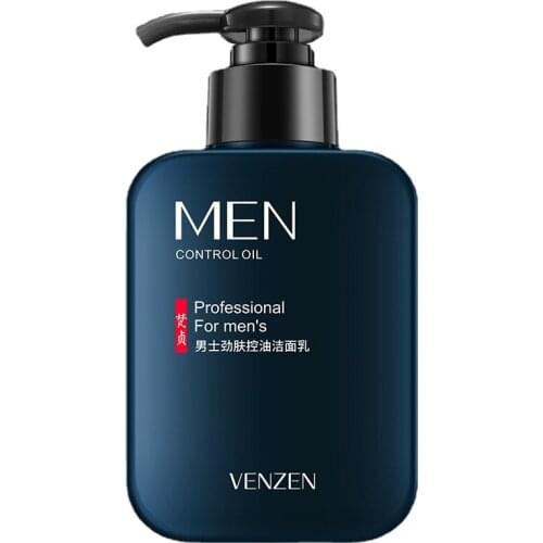 175ml Oil Control and Mite Removal Facial Cleanser, Cleanser, Amino Acid Bamboo Charcoal Cleansing Foam, Mens Facial Cleanser