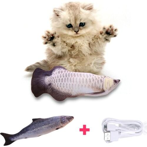 30CM Electronic Pet Cat Toy Electric USB Charging Simulation Fish Toys for Dog Cat Chewing Playing Biting Supplies Dropshiping