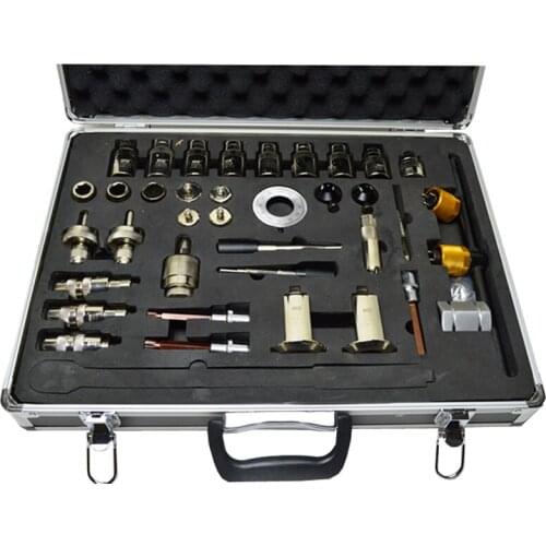 38pcs Common Rail Injector Disassembly Tool + Aluminum Box Full Set of Common Rail Injector Repair Tools