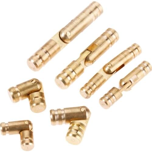 4Pcs Pure Gold Brass Copper Invisible Concealed Barrel Hinge for Wine Jewelry Box Hidden Barrel Hinge Finely Machined Mechanisms