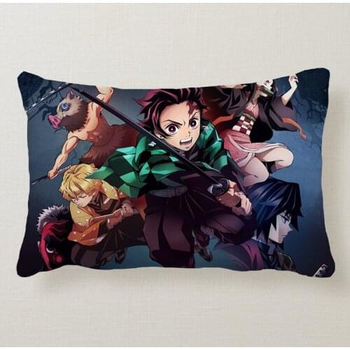 50CM No pillow core Anime Demon Slayer Kimetsu Kamado Nezuko Agatsuma Hashibira character pattern pillow case pillowcase Gift