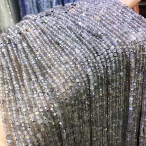 Natural Stone Beads Labradorite Section Loose Beads Charms For DIY Necklace Bracelet Earrings Craft Jewelry Accessory Making