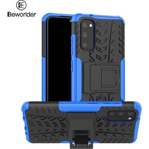 For Samsung S10e S20 Ultra Protect Cases Dual Layer Hard PC Soft TPU Satnder Phone Cover For Samsung S10 S20 Plus Case S10Lite