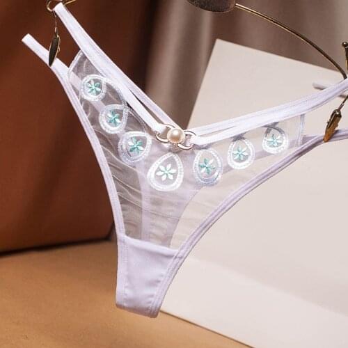 Women Panties Thong Sexy Panties Thong Lace Pants Ladies Briefs Breathable Underwear Tanga Mujer Ladies Low-rise T-back Tangas