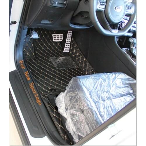 Good quality! Special floor mats for New KIA Sportage 2018 waterproof durable rugs carpets for Sportage 2017-2016,Free shipping