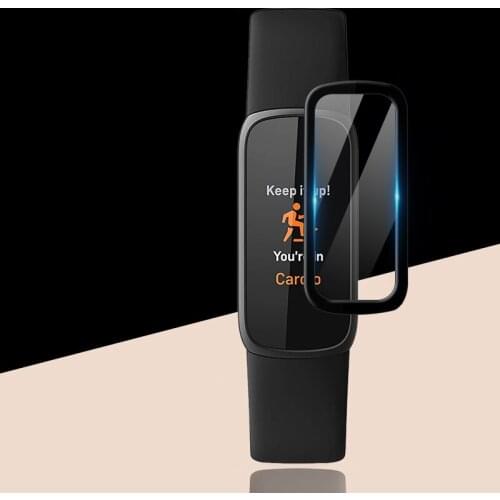 3D Curved Soft Clear Protective Film Smartband Cover For Fitbit Luxe Band Smart Bracelet Wristband Screen Protector Accessories
