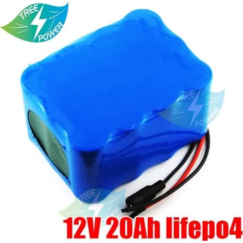 LiFepo4 12V 12.8V 20Ah lithium battery 12V with BMS for golf trolly Audio speaker LED light+3A charger