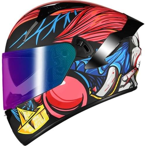 2021 Full Face Motorcycle Helmet Fashion Design Full Face Racing Helmets DOT Approved Capacete Casco Casque Moto kask cascos