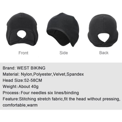 Motorcycle Helmet Under Cap Quick Dry Cycling Racing Hat Winter Warm Hood