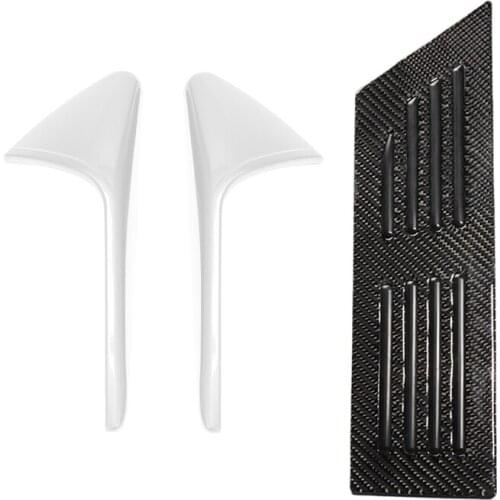 Camera Stickers Camera Cover Trim with Car Foot Rest Pedal Pad, Footrest Pedal Kit for Tesla Model 3/ Y 2021