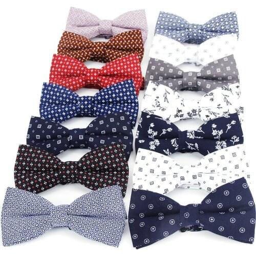 Brand New Mens Vintage Bow Tie Flexible Bowtie Smooth Necktie Soft Dot Plaid Flower Butterfly Decorative Pattern Casual BowTies