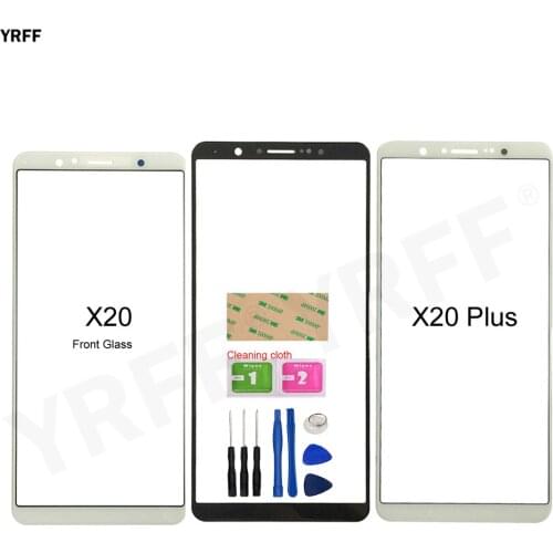 For Vivo X20A X20 Front Glass Panel For VIVO X20 Plus (No Touch Screen) Outer Glass Cover Repair Assembly Parts
