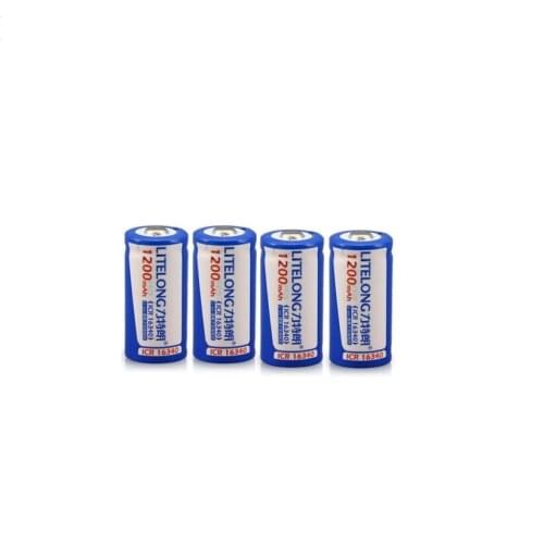4pcs/lot High power 3.7V 1200mAh 16340 rechargeable battery ICR1630 lithium ion rechargeable lithium battery