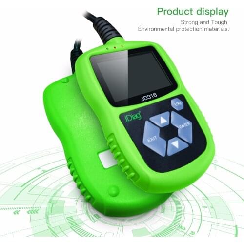 JDiag JD316 Enhanced Mode 6 OBD2 Scanner Automotive Engine Fault Code Reader CAN Diagnostic Scan Tool Multi Languages @4