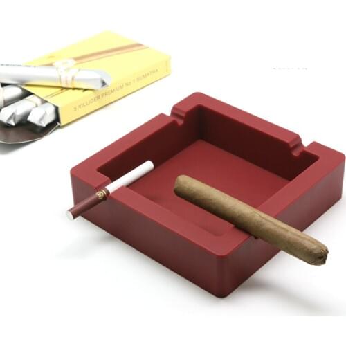 Stylish and simple imitation broken square silicone ashtray