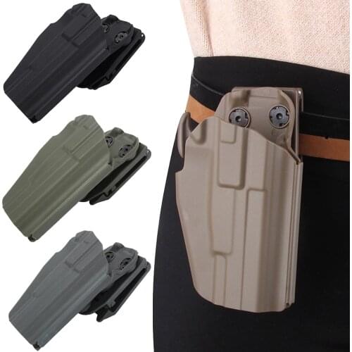 Tactical Gun Holster Pouch Waist Belt Hand Gun Holder QD Concealed Pistol Carry Case for Right Hand Military Hunting Accessary