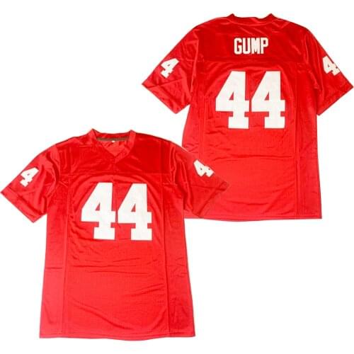 BG American football jersey 44 GUMP jerseys Embroidery sewing Outdoor sportswear Hip hop loose red 2020 new hot sale