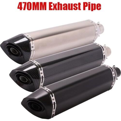38-51mm Universal Exhaust Baffle Pipe Muffler Tips With Silencer Removable DB Killer Escape Slip On Motorcycle Dirt Bike ATV