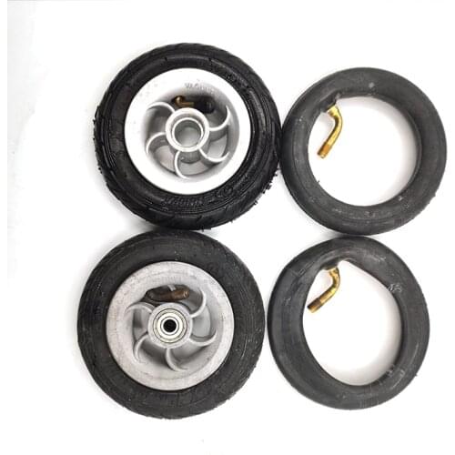5 Inch Pneumatic Wheel Gocart Caster 5x1 tyre Wheel Using Metal Hub 5X1 Pneumatic Tire With Inner Tube Electric Vehicle