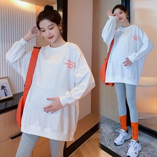 823# Maternity Clothes Spring Autumn Cotton plus size Pregnant Women Suit Clothes for Pregnant Women Pants Suit