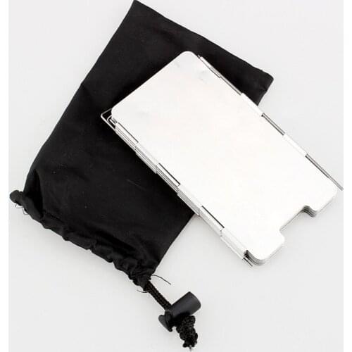 9 Plates Wind Deflectors Foldable Outdoor Camping Stove Windshield Cooking Cooker Gas Stove Wind Shield Screens
