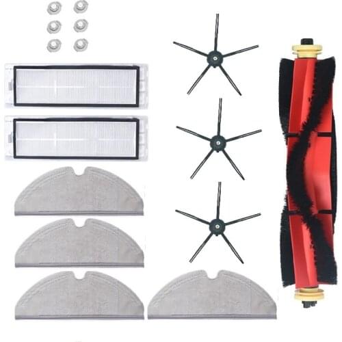 16Pcs for Xiaomi Roborock S5 Max S50 S6 Accessories Vacuum Cleaner Parts Washable HEPA Filter Main Brush Side Brush