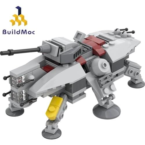 Buildmoc Military All Terrain Tactical Executor Land Space Warfare Weapon Laser Turret Building Block Creator Model Toy Gift