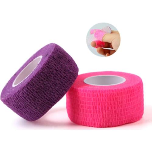 Disposable Self Adhesive Elastic Bandage For Handle With Tube Tightening Of Tattoo Accessories Random Color