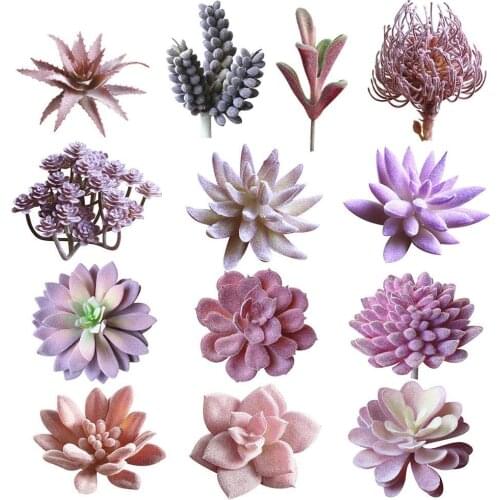 Artificial Succulents Fake Plants Real Touch Lifelike Home Garden Decoration Wedding DIY Flower Arrangement Bonsai Wholesale New