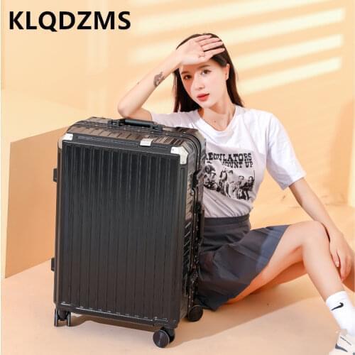 KLQDZMS Leather Suitcases