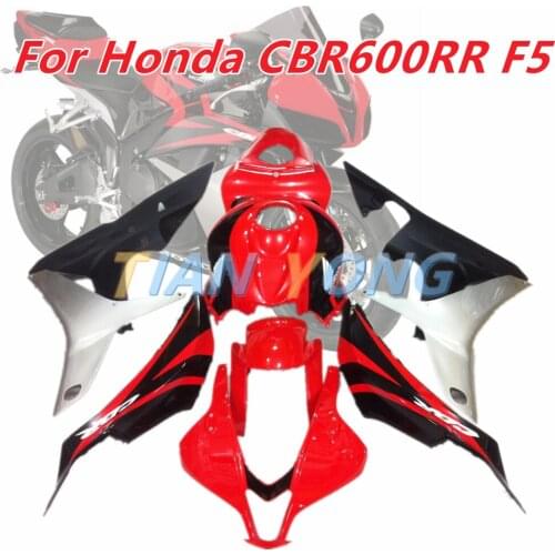 ABS plastic fairings kit Red black sliver Motorcycle Full Fairing Kit Bodywork Cowling Fit for HONDA CBR600RR F5 2007-2008