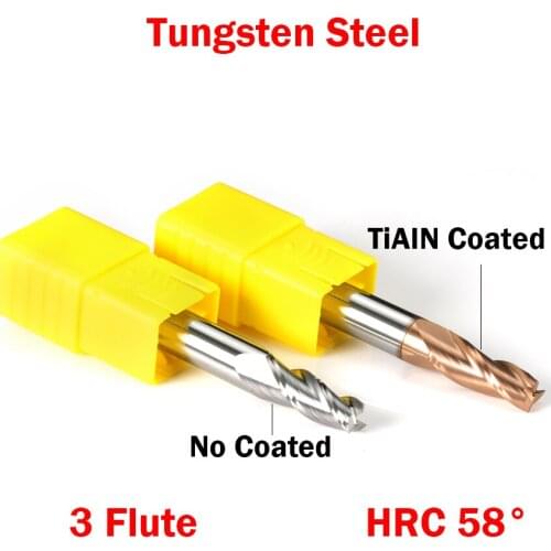 8mm OD 10 Degree 3 Flute Tungsten Carbide TiAIN Coated HRC58 CNC Taper Chamfer End Mill Router Bit Milling Cutter