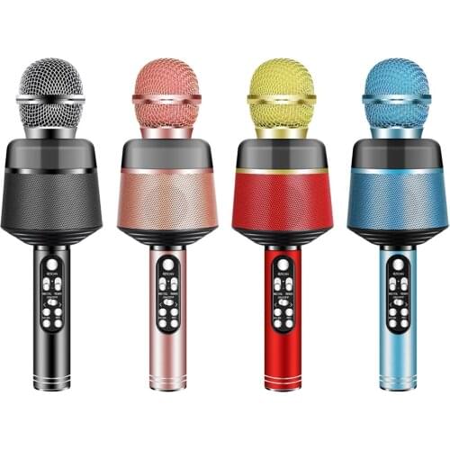 Wireless Bluetooth -compatible Capacitor Live Microphone, Mobile K Song Artifact, Childrens Microphone and Audio Integrated