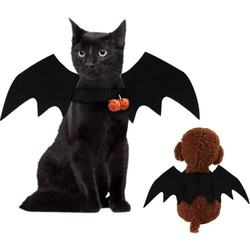 Cute Bat Wings For Pet Dog Cat Costumes Halloween Christmas Cosplay Clothing Funny Xmas Spider Dress Up Pet Accessories