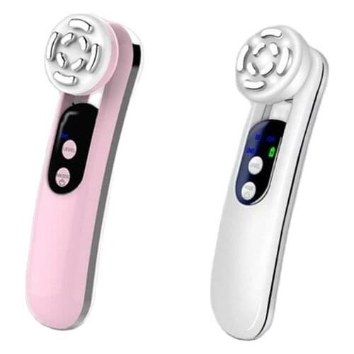 Multifunction RF EMS Skin Care Beauty Tool Facial Cleansing Massager Hot Compress Rejuvenation Remover Wrinkles Lifting Device