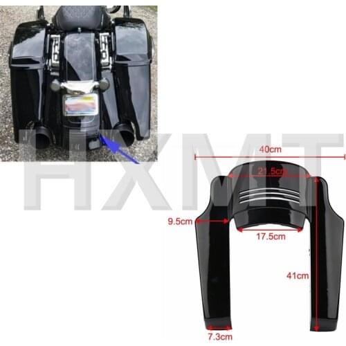 Motorcycle Rear Fender Extension Stretched Bag Fillers For Harley Touring For Harley Touring Street Road Glide 2014-2018