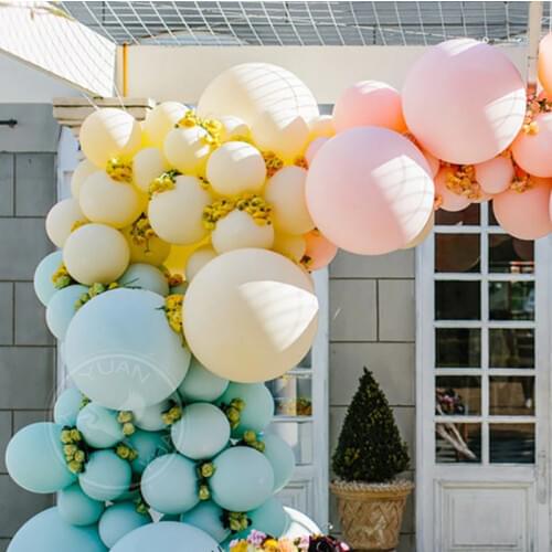 Low Price Wholesale 10/18/36 Inch Beautiful Macaron Candy Pastel Balloons Rainbow Kid Toy Birthday Party Inflatable Baloons Ball