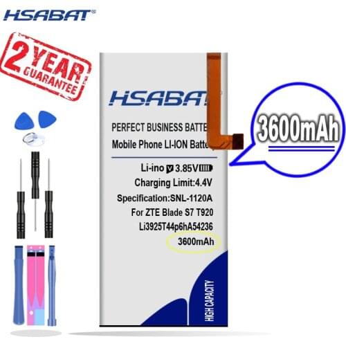 New Arrival [ HSABAT ] 3600mAh Li3925T44p6hA54236 Replacement Battery for ZTE Blade S7 T920