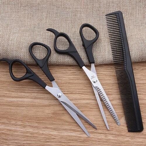 3 Pcs/Set Hair Scissors Hair Cutting Thinning Tools Hairdressing Comb Professional Hair Salon Barber Styling Tools High Quality