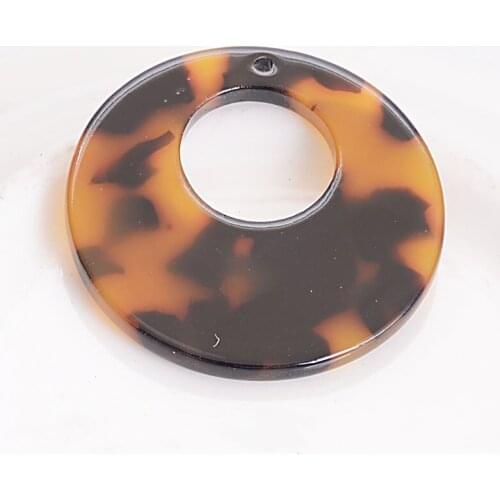 Miasol 10x 30MM Donut DIY Earrings Eccentric Circle Pendants Ornaments Acetic Acid Fresh Powder For Jewelry Making Accessories