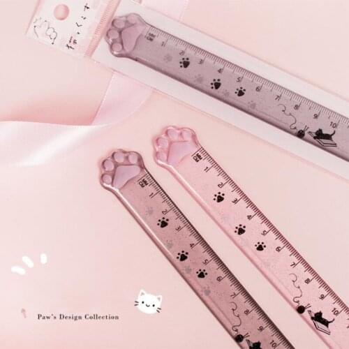 Transparent Plastic Ruler Straight Ruler Accurate Mathematics Ruler for artists Designers Students Architect Engineers