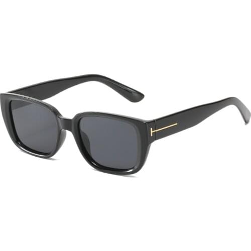 Tom tf logo rectangle sunglasses women men 2021 trending products black pink leopard white vintage oculos de sol feminino uv400