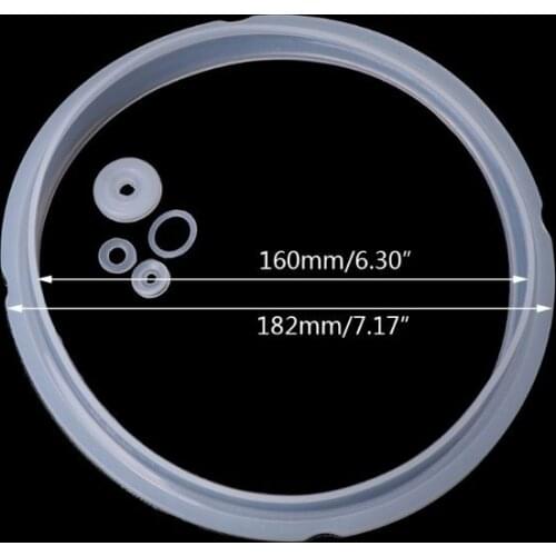 Silicone Rubber Gaskets Sealing Ring For Electric Pressure Cooker Parts 2-2.8L Mar28