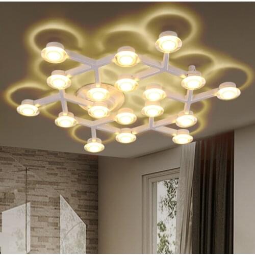 Modern minimalist LED ceiling Light White Branch top Ceiling engineering lamps for Bedroom Living room home deco wall lighting