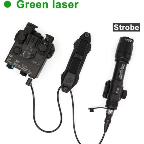 Tactical Augmented Three Dual Function Tape Switch M300 M600 Flashlight & DBAL Red Green Laser Hunting Accessories