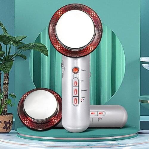 Ultrasonic body slimming apparatus 3 in 1 weight loss massager microcurrent induction apparatus beauty apparatus