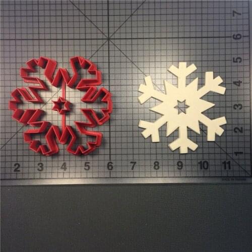 Snowflake Cookie Die Cutting Kitchen Baking Supplies DIY Cake Icing Decoration Tool Set 3D Printed Custom Seal